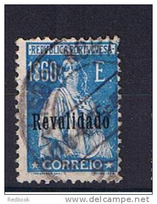 RB 756 - Portugal 1929 Ceres 1$60  Light Blue Opt Revalidado Used Stamp - Oblitérés