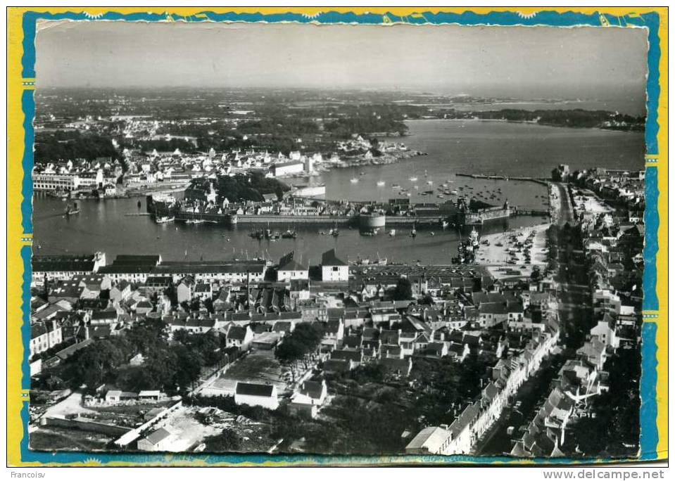 Concarneau. Port De Peche Et De Plaisance. En Avion Au Dessus De..edit Lapie N° 20 - Concarneau