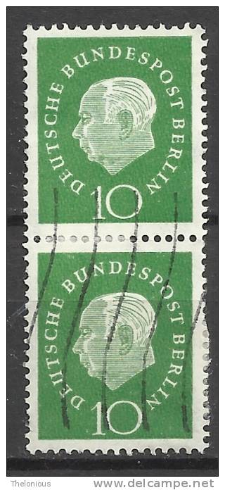 1959 Berlino - Cat. Unificato N.163 - Cat. Michel N.183 - COPPIA - Usato / Oblitered - Usati