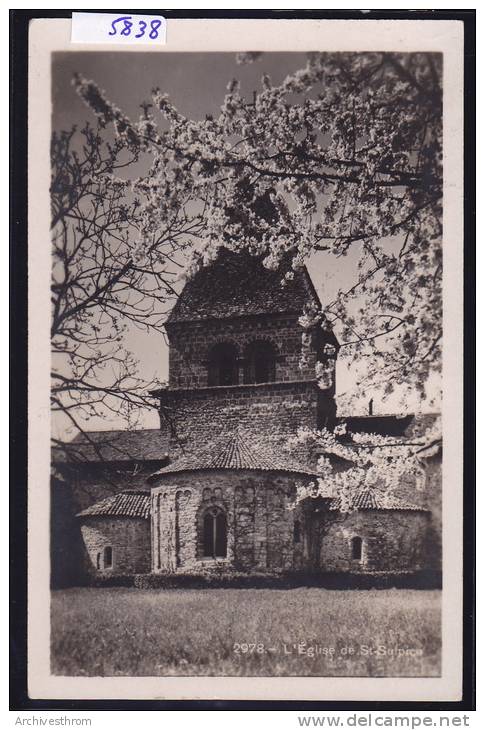 Saint-Sulpice : L´Eglise Vers 1930 (5838) - Saint-Sulpice