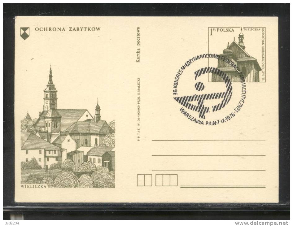 POLAND 1976 (7 SEPT WARSZAWA PKIN) SPECIAL CANCEL 36TH CONGRESS INTL FEDERATION PHARMACOLOGISTS  (MYSLICKI NO A76 173) - Farmacia