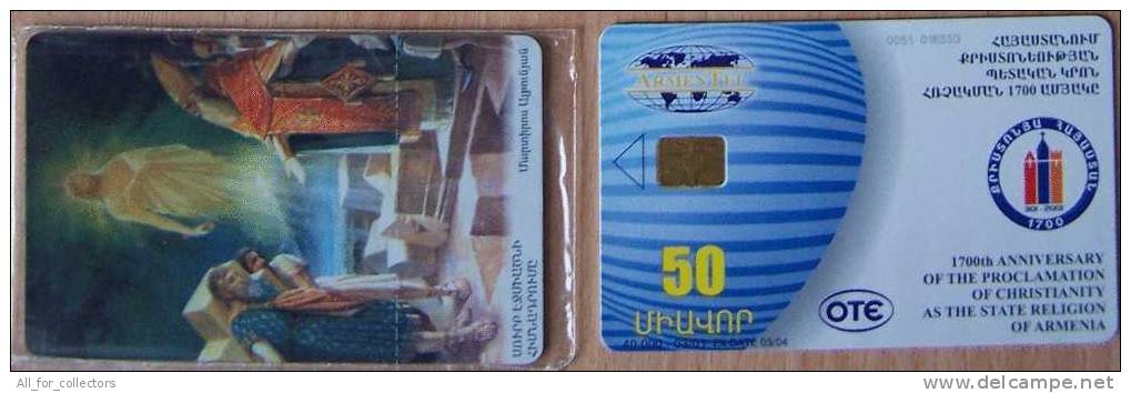 Chip Phone Card Carte Karte From ARMENIA L'Arménie Armenien, MINT, In Blister, RELIGION, Christianity La Religion - Armenië