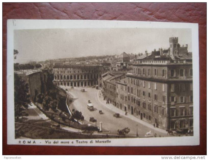 Roma - Via Del Mare E Teatro Di Marcello / Bahnpost - Places