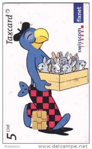 Telephone Card Switzerland - Suisse About Globi's Rabbit Hutch - Zwitserland