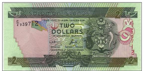 Salomon Islands : Billet  2 $ 2005 UNC - Isola Salomon