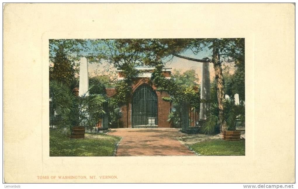 USA – United States – Tomb Of Washington, Mount Vernon, 1910s Unused Postcard [P5552] - Other & Unclassified