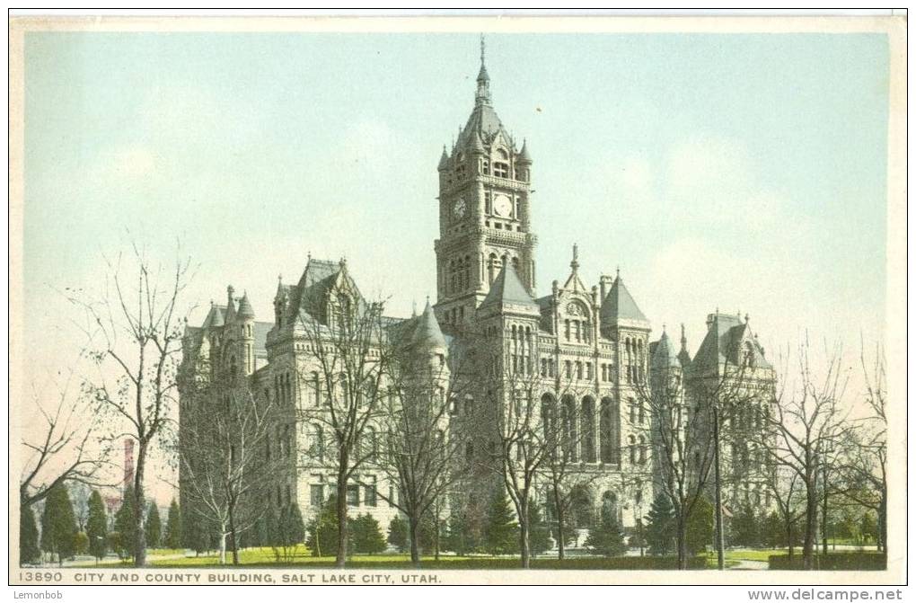 USA – United States – City And County Building, Salt Lake City, Utah, Early 1900s Unused Postcard [P5554] - Salt Lake City