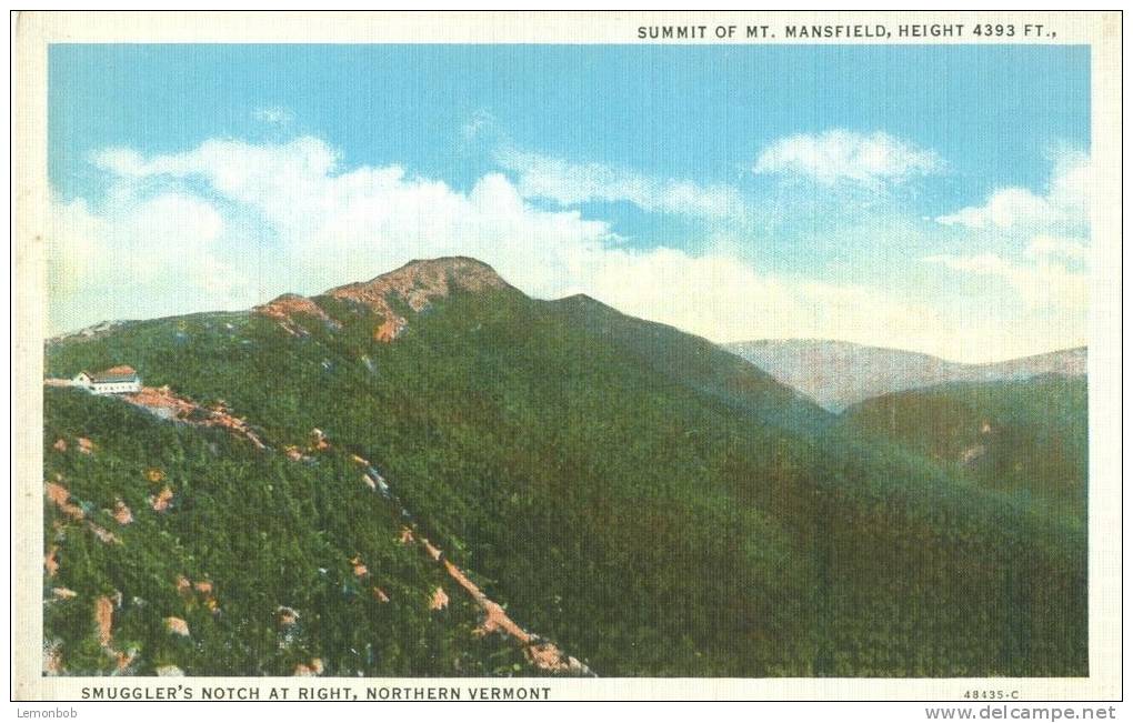 USA – United States – Smuggler's Notch At Right, Northern Vermont, 1920s Unused Postcard [P5564] - Autres & Non Classés