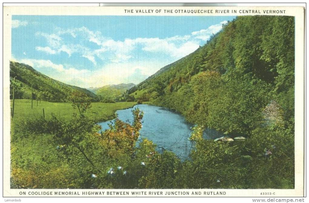 USA – United States – The Valley Of The Ottauquechee River In Central Vermont, Unused Postcard [P5565] - Andere & Zonder Classificatie