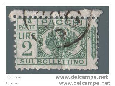 Italia Regno - Pacchi Postali: £ 2 - Prima Parte (n° 31) Con Fasci Al Centro - 1927/32 - Colis-postaux