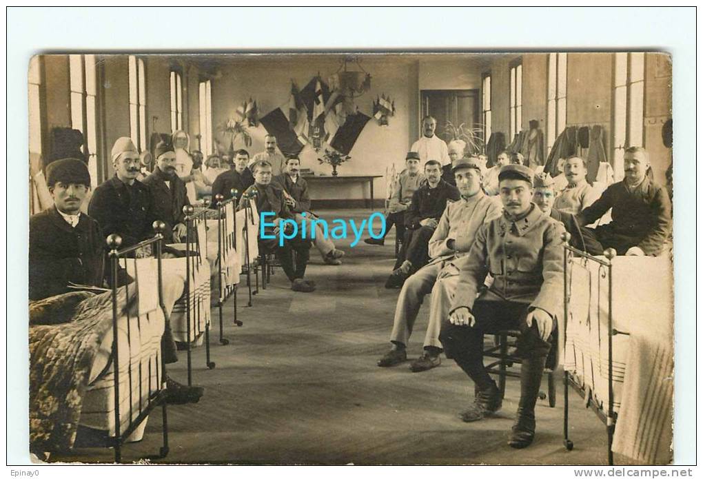 Br - 28 - DREUX - Carte Photo De L'intérieur De L'hopital Temporaire - Dreux