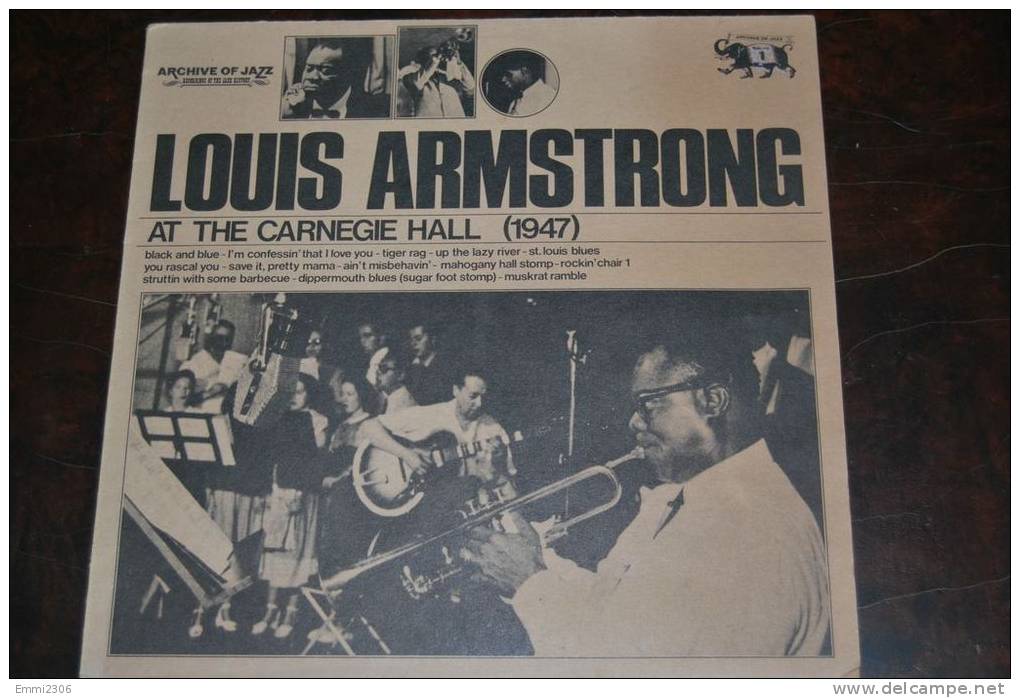 Louis Armstrong - At The Carnegie Hall (1947)  1974 SAAR -Milano (32) - Jazz