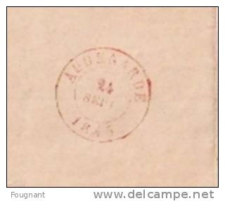 BELGIQUE :  1841:Précurseur De COURTRAI Pour AUDENARDE.sans Texte.Oblit.double Cercle Rouge COURTRAI & AUDENARDE. - 1830-1849 (Unabhängiges Belgien)