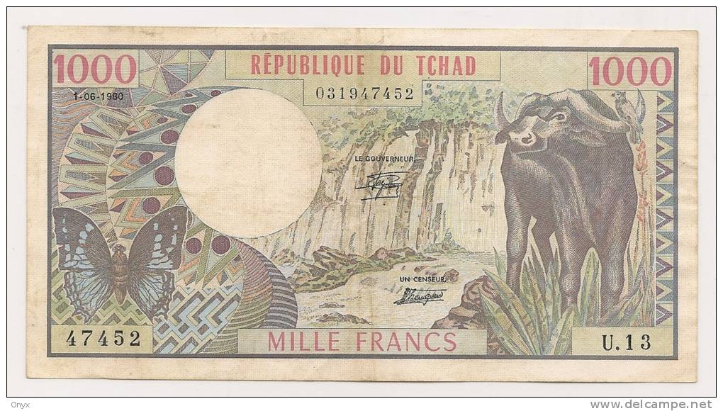 AFRIQUE / AFRICA / TCHAD - 1000 FRANCS 1980 - Tsjaad