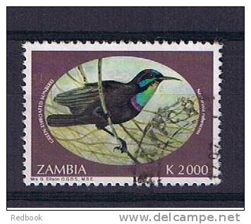 RB 758 - Zambia 1994 Sunbirds 200k Fine Used Stamp - Green Throated Sunbird - Bird Theme - Zambia (1965-...)