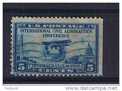 RB 758 - USA 1928 Civil Aeronautics Conference 5c Blue - Good Used Stamp - Aviation Theme - Gebraucht