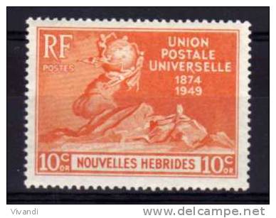 New Hebrides (Fr) - 1949 - 10 Cents 75th Anniversary Of UPU - MNH - Ongebruikt