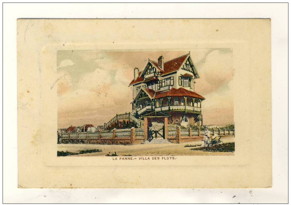 De Panne - Villa Des Flots - Gekleurd - 1913 - De Panne