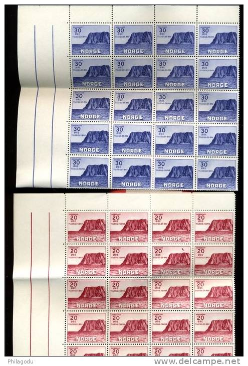 Norge  1938 Fil Cor De Poste NORD CAPE  20 X Yv. 193/194**   Mi.198/199** Mit Wz - Neufs