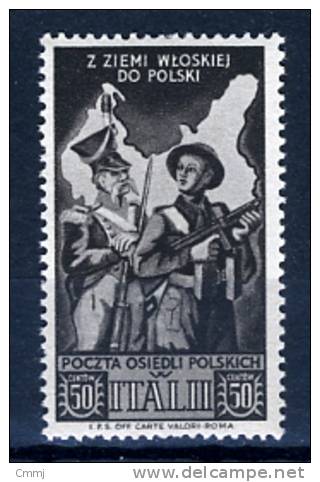 1946 -  Italia - Italy - Italie - Italien - Corpo Polacco - Sass. N. 20 - LH - (H1608...) - 1946-47 Período Del Corpo Polacco