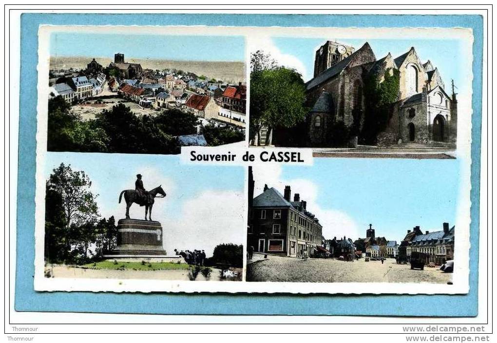 59  -   Souvenir  De  CASSEL  -  MULTIVUES  4 VUES  -  1958 -  SM D  -  BELLE CARTE  - - Cassel