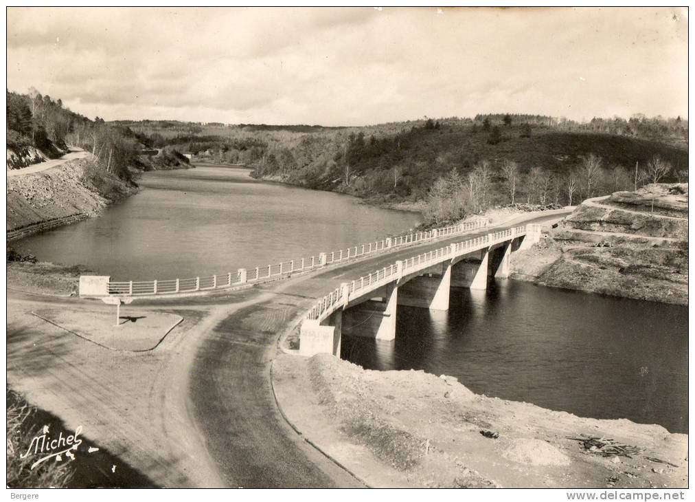 CPSM Vallée Du Doustre, Pont De Maléze, Barrage De La Valette, Marcillac, Le Lac, Rte Champagnac, Egletons. 1950 - Altri & Non Classificati