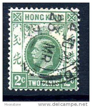 Hong Kong George V 1921 2c Blue-green, Used - Oblitérés