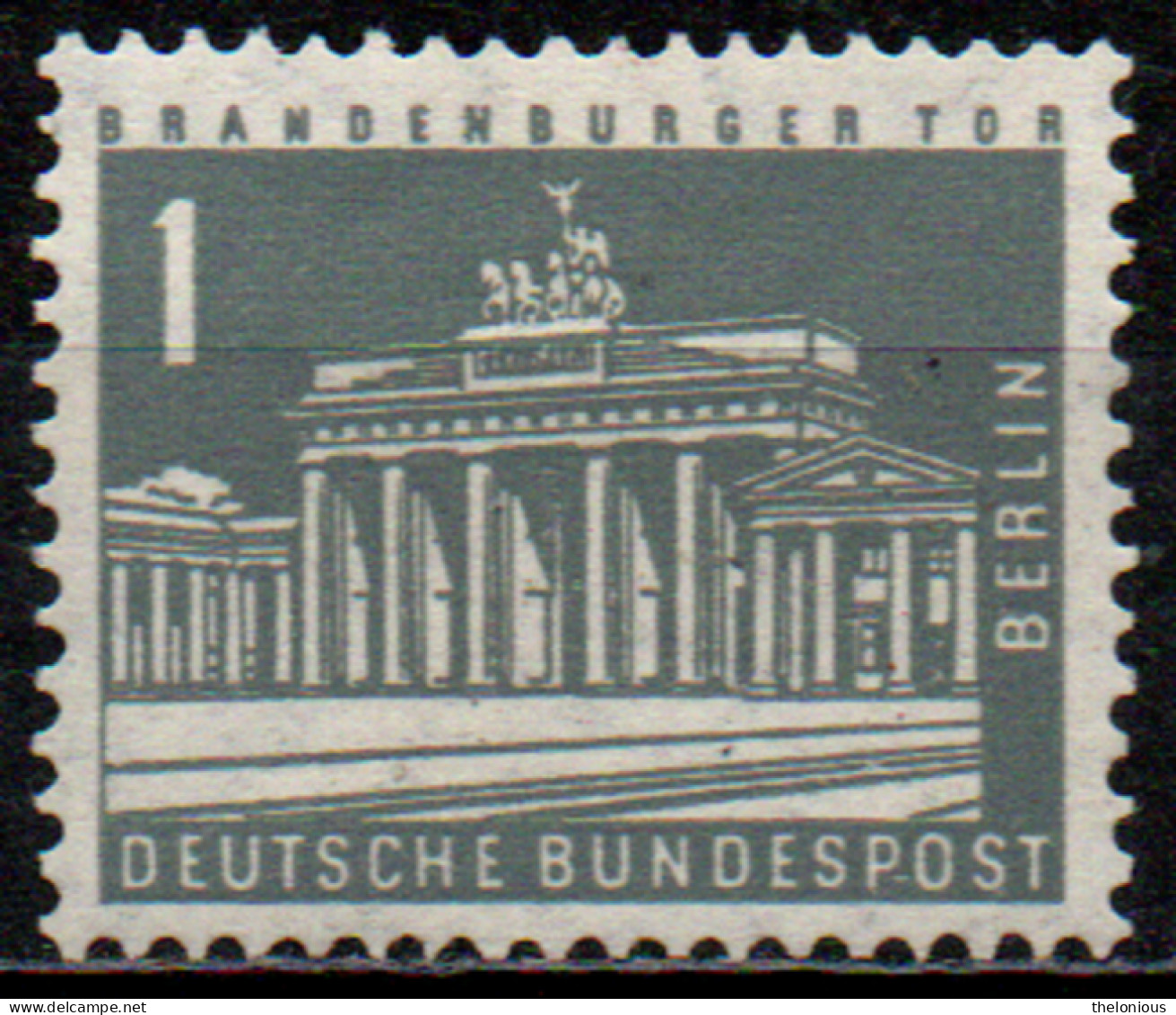 # 1956-1962 Berlino - Cat. Unificato N.125 - Cat. Michel N.140 - Nuovo / Mint - Unused Stamps