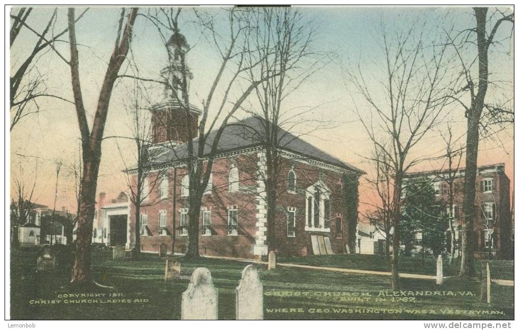 USA – United States – Christ Church, Alexandria, Va, 1911 Unused Postcard [P5644] - Alexandria