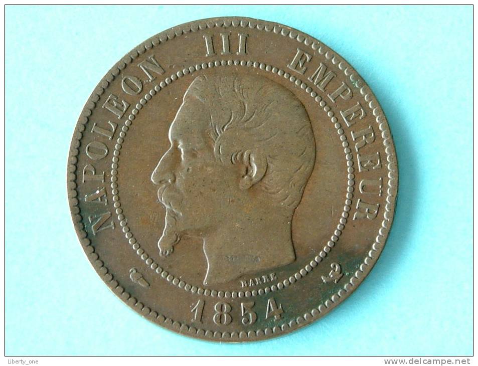 1854 W - DIX CENTIMES / KM 771.7 ( For Grade, Please See Photo ) ! - Andere & Zonder Classificatie