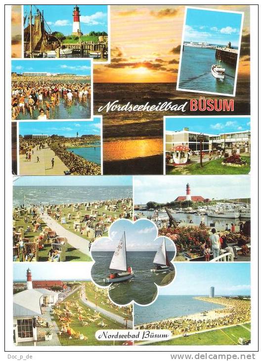 Deutschland - Nordseebad Büsum - 2 AK Set - Gestempelt Büsum - Buesum