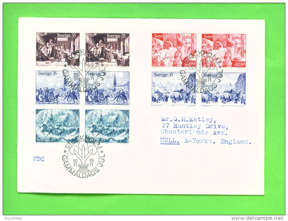SWEDEN - 1971  Christmas  FDC - FDC
