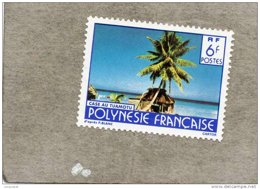 Polynésie Française:  Paysage De La Polynésie : Case De Tuamotu- Tourisme -Nature- Protection De La Nature - Nuevos