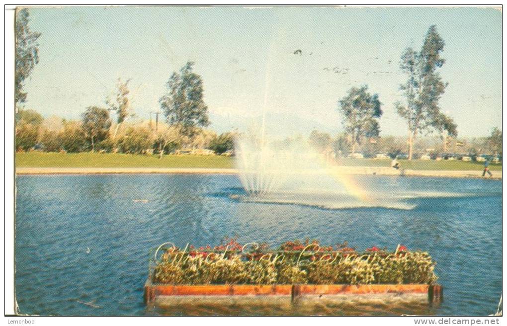 USA – United States – San Bernardino, California, Lagoon, National Orange Show, 1956 Used Postcard [P5667] - San Bernardino