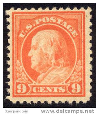 US #509 Mint Hinged 9c Franklin From 1917 - Neufs