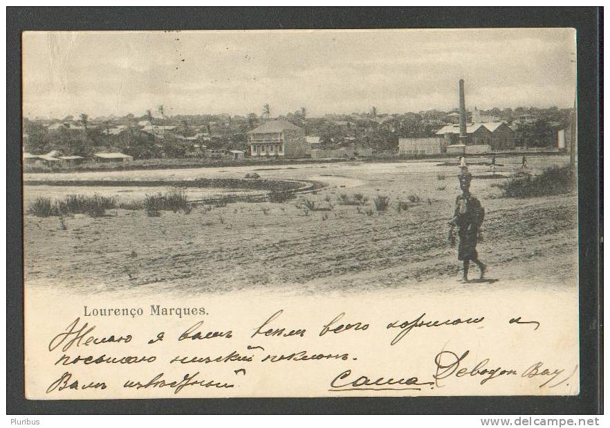 MOZAMBIQUE, LOURENCO MARQUES, MAPUTO ,  OLD POSTCARD, USED 1904 - Mozambico