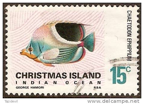 CHRISTMAS ISLAND - USED 1970 15c Fish - Christmas Island