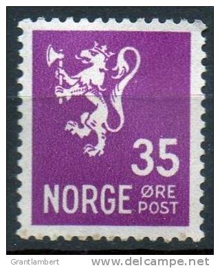 Norway 1937 Lion 35 Ore Mint No Gum  SG 291 - Neufs