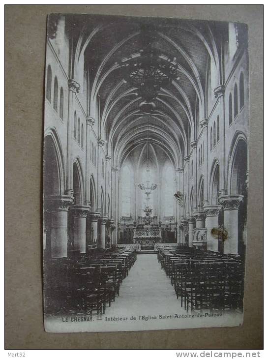 LE CHENAY INTERIEUR EGLISE - Le Chesnay