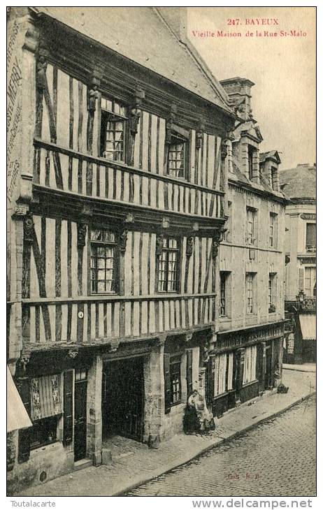 CPA 14 BAYEUX VIEILLE MAISON DE LA RUE ST MALO - Bayeux