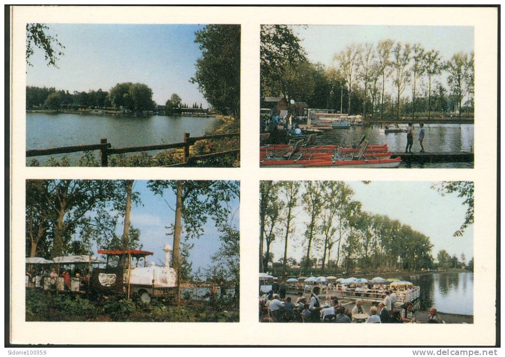 Carte Postale Le Quesnoy Nord (Le Chalet De L'Etang, L'Embarcadère, La Promenade En Petit Train, - Le Quesnoy