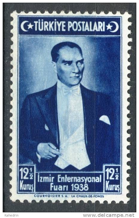 Turkey/Turquie/Türkei 1938, Izmir Fair - Kemal Atatürk *, MLH - Unused Stamps