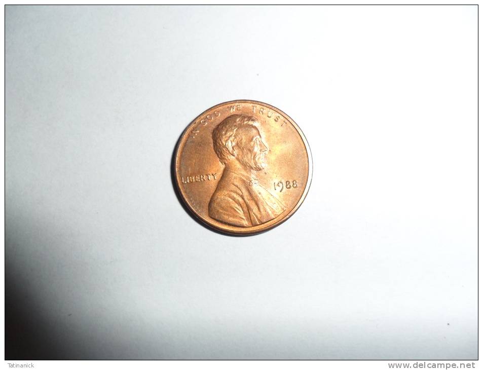 Amérique 1 Cent "Lincoln Memorial Penny" 1988 - Autres – Amérique