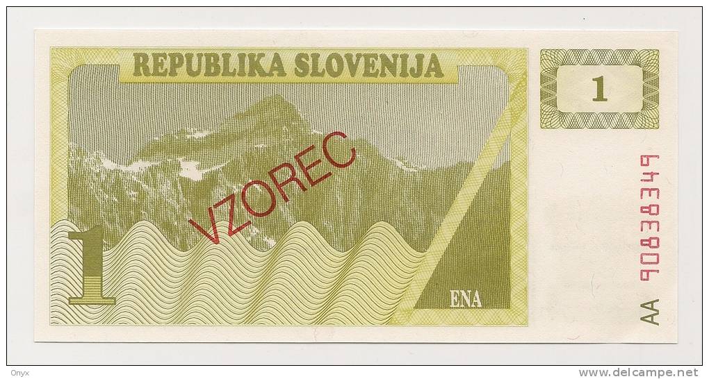 SLOVENIE / SLOVENIA - 1 TOLARJEV 1990 - SPECIMEN UNC / Pick 2s - Slovenia