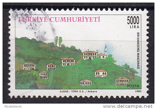 Turkey 1993 Mi. 2992      5000 L Türkische Häuser Ortschaft An Der Schwarzmeerküste - Gebraucht