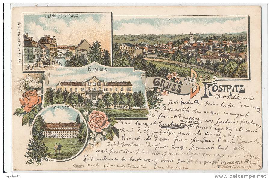 AA 586 /  CPA -ALLEMAGNE - GRUSS AUS BAD KOSTRITZ - - Bad Köstritz