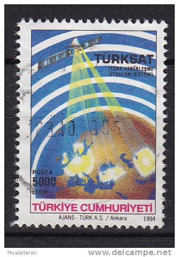 Turkey 1994 Mi. 3011 C      5000 L Fernmeldesatelliten "Türksat" - Oblitérés