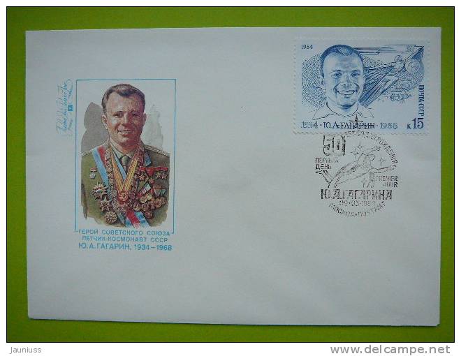 USSR Russia 1984 Space Gagarin FDC - FDC