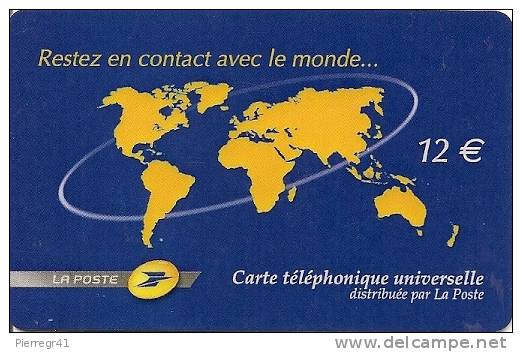 2-CARTES-PREPAYEES-METEOR     NETWORKS-12€-LA POSTE-DIFFERENTES-TBE - Autres & Non Classés