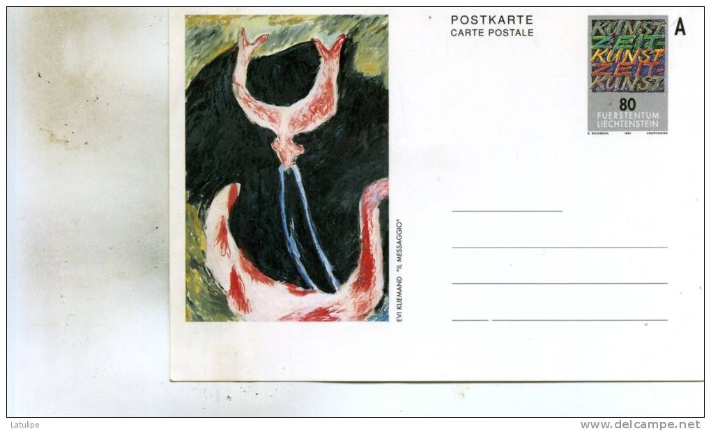 Carte  Entier-Postaux  Timbrée  De Evi-Kliemand ( Il  Messaggio ) - Postwaardestukken